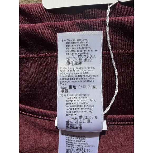 Wolford The Workout Sleeveless Top XS Port Royale Burgundy NWT - Picture 11 of 14